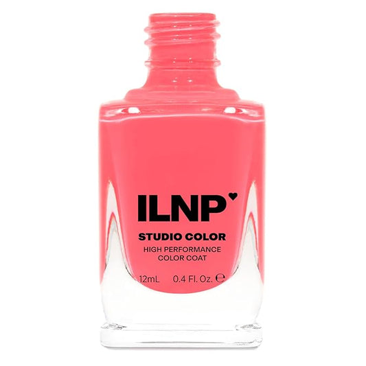 ILNP Summer - Warm Neon Coral Pink Cream Nail Polish