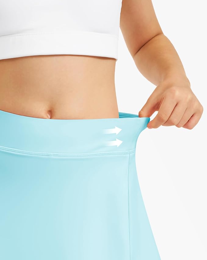 Stelle Girls Tennis Skirts with Pockets Athletic Skorts Inner Shorts High Waisted Sports Golf Running Skirt