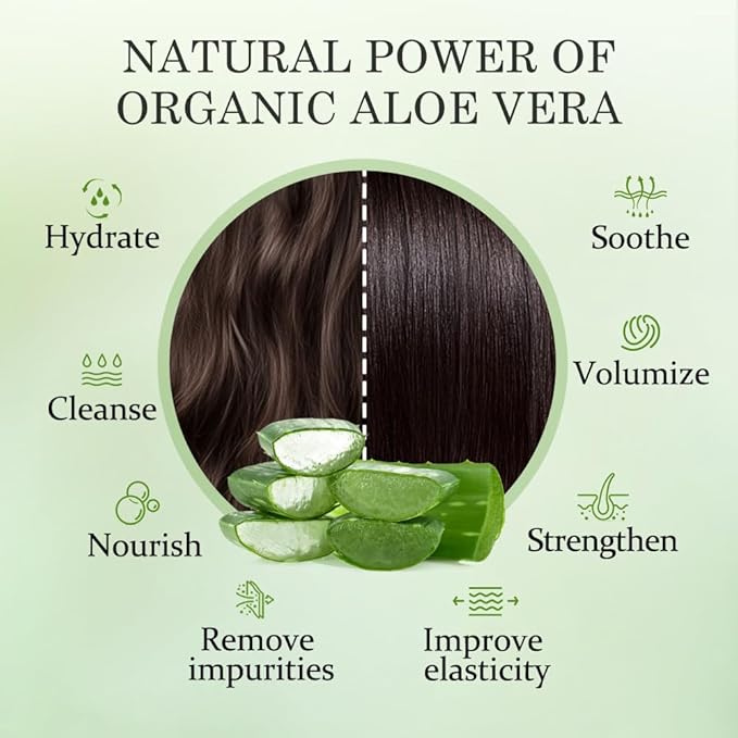 Aloderma Aloe Nourishing Hair Conditioner 16oz - Fresh, Organic Aloe Vera (No Water Added) + Crambe Seed Oil for Dry, Damaged Hair - Naturally Hydrate & Nourish for Soft, Shiny, & Healthy Hair & Scalp