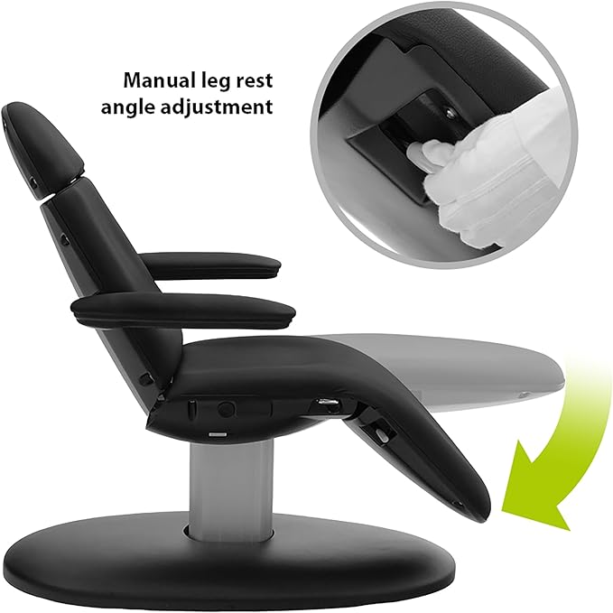 SKINACT Venus Black Electric Medical Spa Treatment Table/Chair with Free Hand Remote Control
