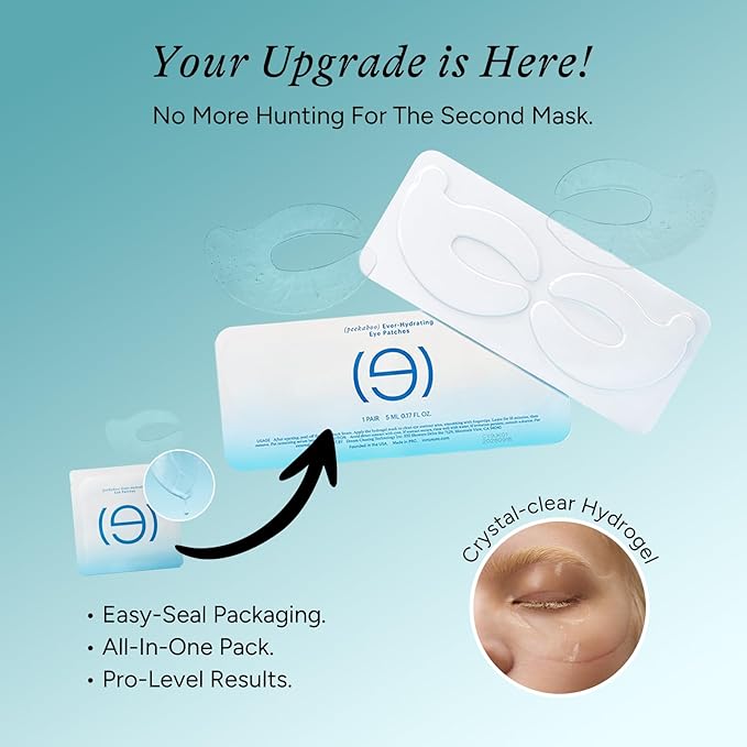 In My Eyes Caffeine Under Eye Patches - Soothing Hydrogel Eye Masks, Hyaluronic Acid Hydrating Depuffing Anti-Wrinkle for Dark Circles & Fine Lines, 1 pcs