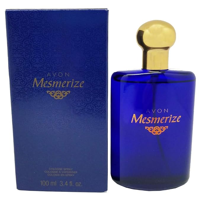 AVON Mesmerize Cologne Spray — Long-Lasting Cologne for Men with Sandalwood & Warm Amber — Classic Signature Mens Cologne, Perfume for Men, Everyday Wear & Gifting, 3.4 fl oz Travel Size