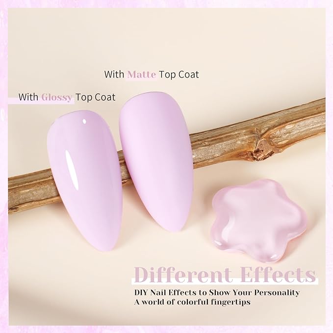 Baby Pink Gel Nail Polish,15ml UV/LED Soak Off Light Pink Gel Polish for Manicure Salon or DIY Nail Art at Home - GP0041