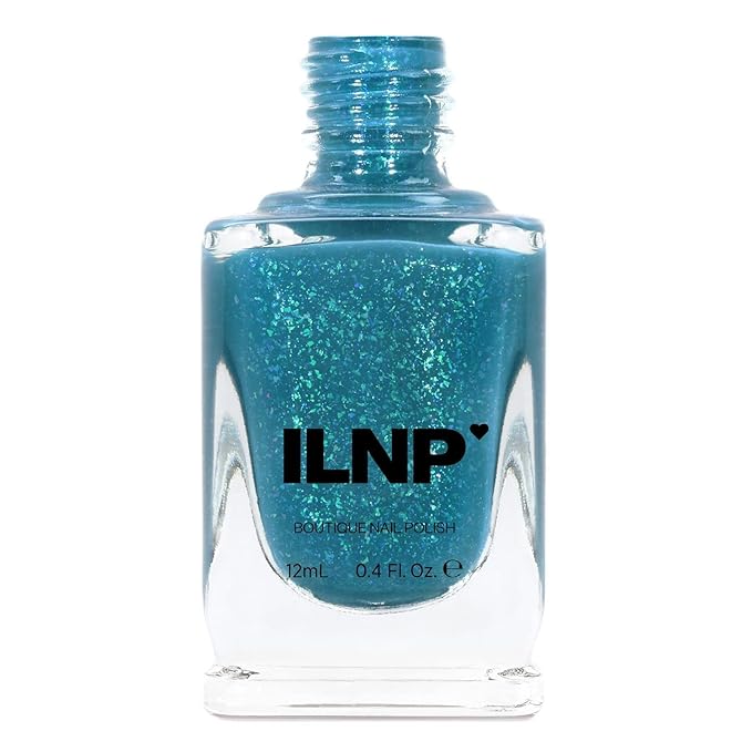 ILNP The Message - Celadon Blue Jelly Shimmer Nail Polish