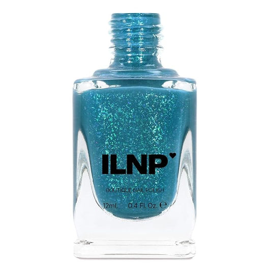 ILNP The Message - Celadon Blue Jelly Shimmer Nail Polish