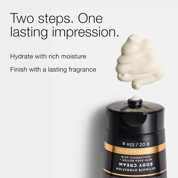 Bath & Body Works Noir Cologne & Ultimate Hydration Body Cream - Scented Body Cream & Cologne for Men - Long-Lasting Fragrance - Instant Moisturization - Dermatologist-Approved - Gifts for Him