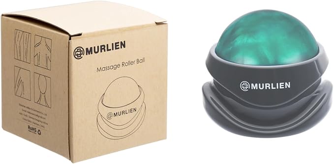 Massage Roller Ball, Tight and Sore Muscles Relief, Manual Massager, Alleviating Shoulder, Arms, Back, Legs, Calves or Muscle Tension - Green