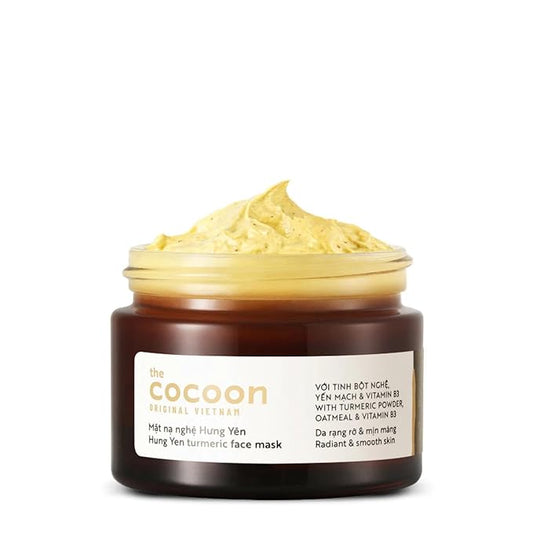 Cocoon Hung Yen Turmeric Face Mask for Dull Skin, Dark Spots, Blackheads, Skincare Facial Mask, Face Skincare Gift
