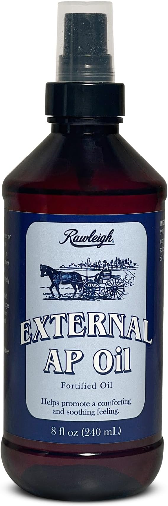 Rawleigh External AP Oil Spray (8 fl oz) – Heritage Therapeutic Massage Oil for Sore Muscles & Everyday Aches – Fast-Absorbing Menthol, Clove & Peppermint Oil Blend – Non-Greasy Muscle Recovery Spray