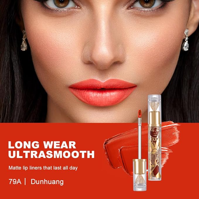 Velvet Matte Lip Stain – Long Lasting Waterproof Liquid Lipstick, Transfer-Proof Lightweight Lip Gloss, Non-Sticky Soft Matte Lip Tint with High Pigment, Smudge-Proof Lip Stain for All-Day Wear #79A