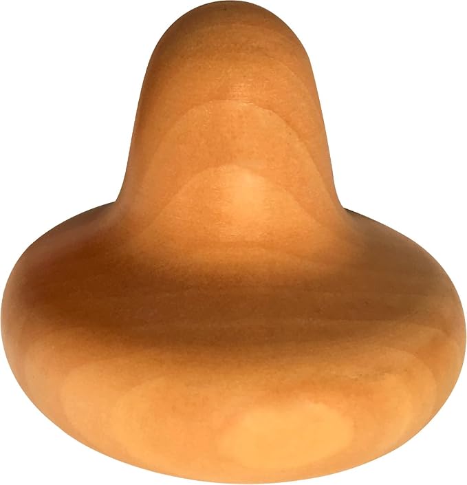 The Pressure Positive Co. Original Knobble Wooden Massage Tool – Ergonomic Trigger-Point & Deep-Tissue Pelief; Portable, Durable Wood Knob for Therapists & Self-Care Recovery