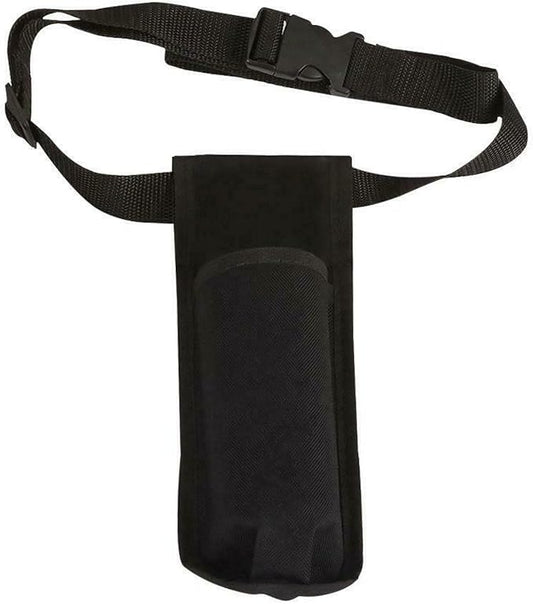 Massage Bottle Holster Durable Waist Pack, Single Bottle Holster Kit, Adjustable Strap,Heavy Duty Essential Oil Dispenser for Massage Practitioners (Black)