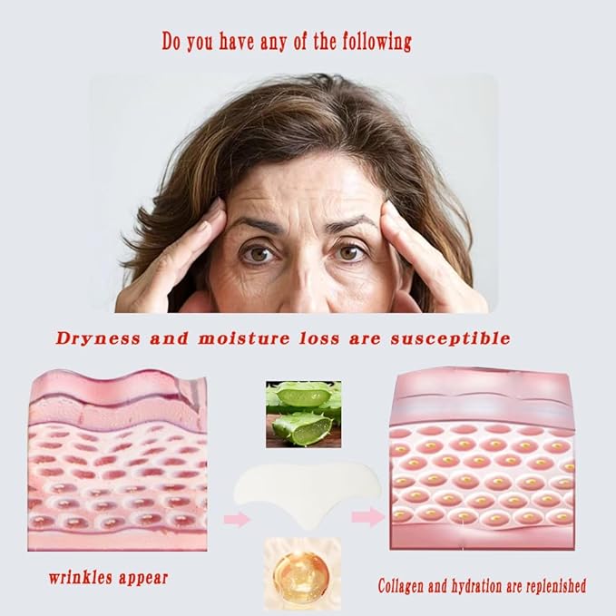20 tablets Forehead Wrinkle Patches with Collagen Aloe,Facial Wrinkle Patches, 11 Forehead Wrinkles Treatment,Face Anti Wrinkle Patches Overnight