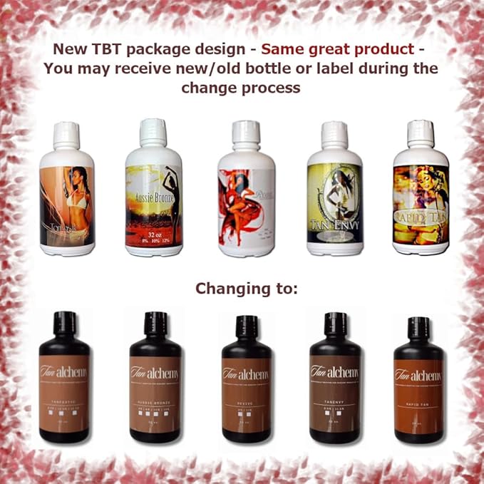 Tan Alchemy Tanfastic E Blend Darkest 12.5% DHA Sunless Airbrush Spray Tanning Solution 32 oz