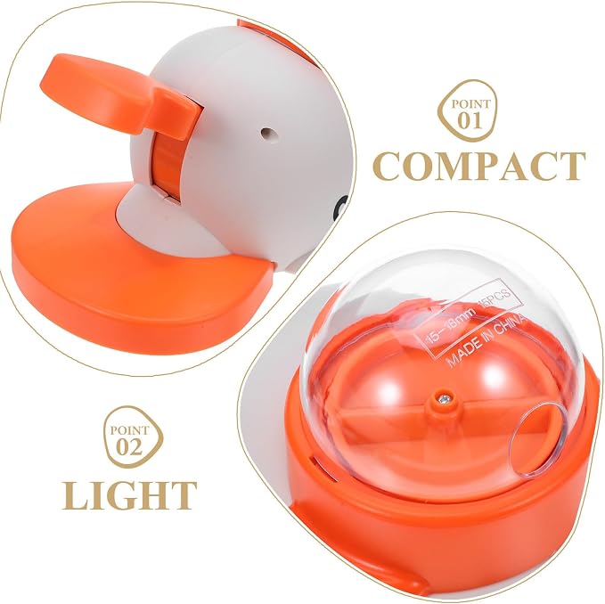Interactive with Press and Rotate Design Whale Shaped Dog Treat Dispenser Slow Feeder Abs Material for Home and Travel