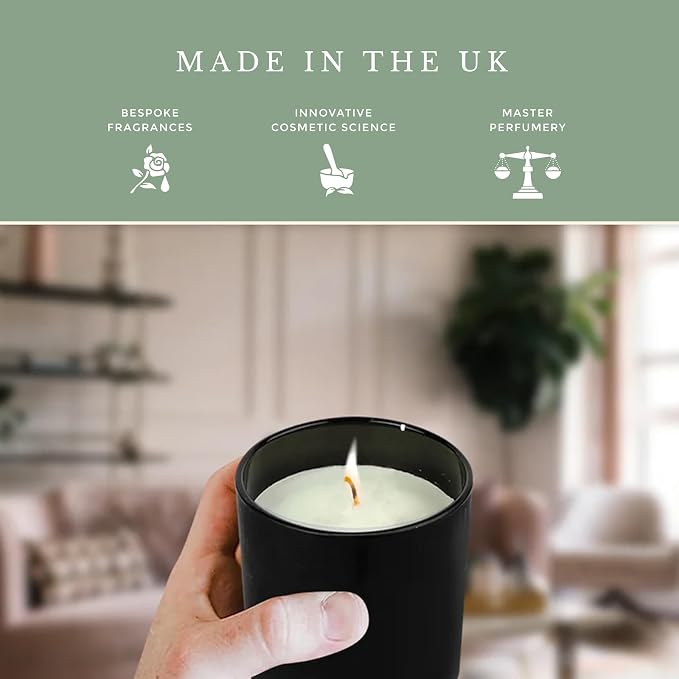 Pecksniffs Black Bamboo & Vetiver Scented Candle | 1 Wick, 184g/6.49oz