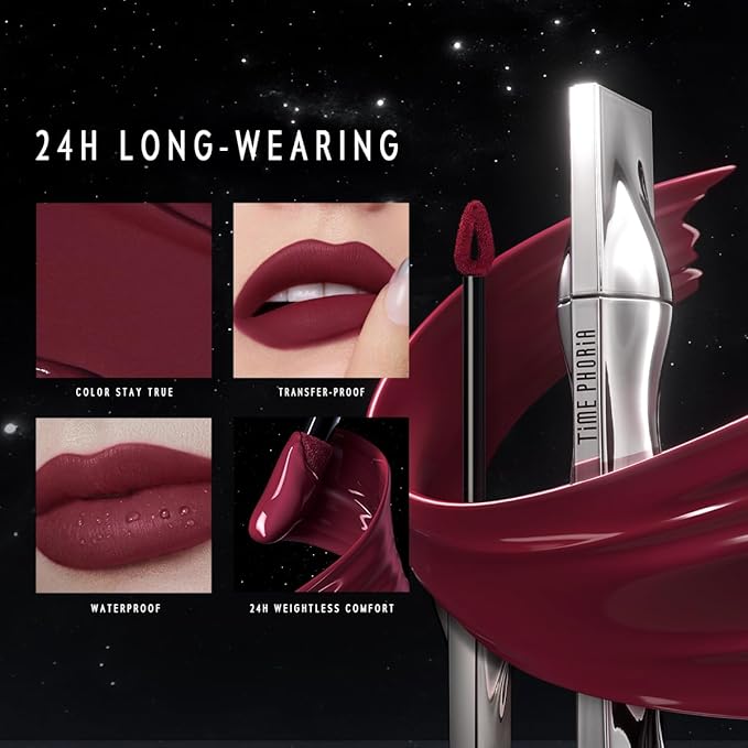 ETERNAL LIP MATTE-Long Lasting Lip Stain, Waterproof & Transferproof Lip Tint, Mask-friendly, Matte Finish Lipstick, Lightweight, High Coverage, Teen Girls Stocking Stuffers (07 ILLUSION)