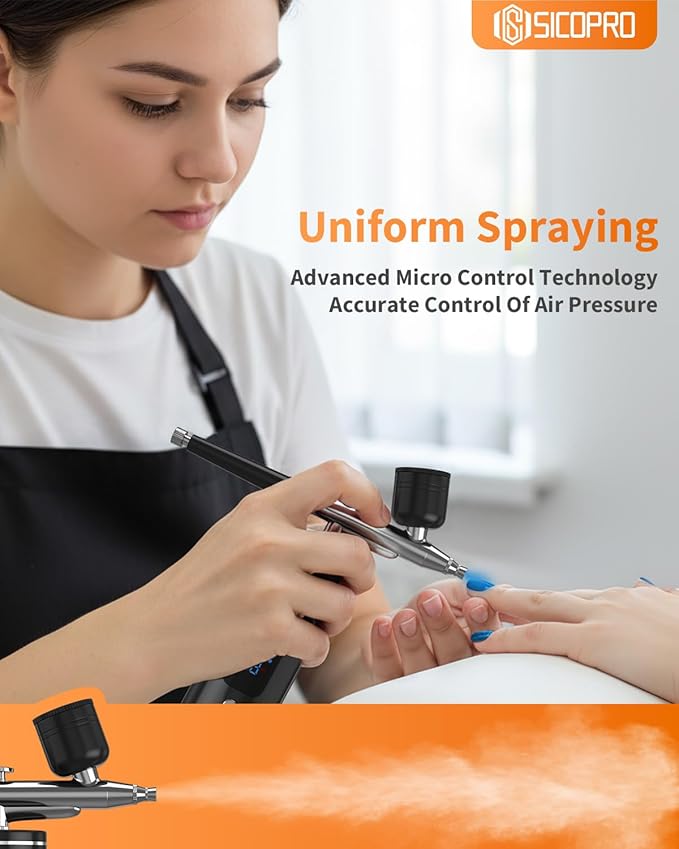 Airbrush Kit, Cordless Airbrush for Nails, Air Brush Kit With Air Compressor for Models/Shoes/Cakes/Hair, Air Brush Guns For Painting