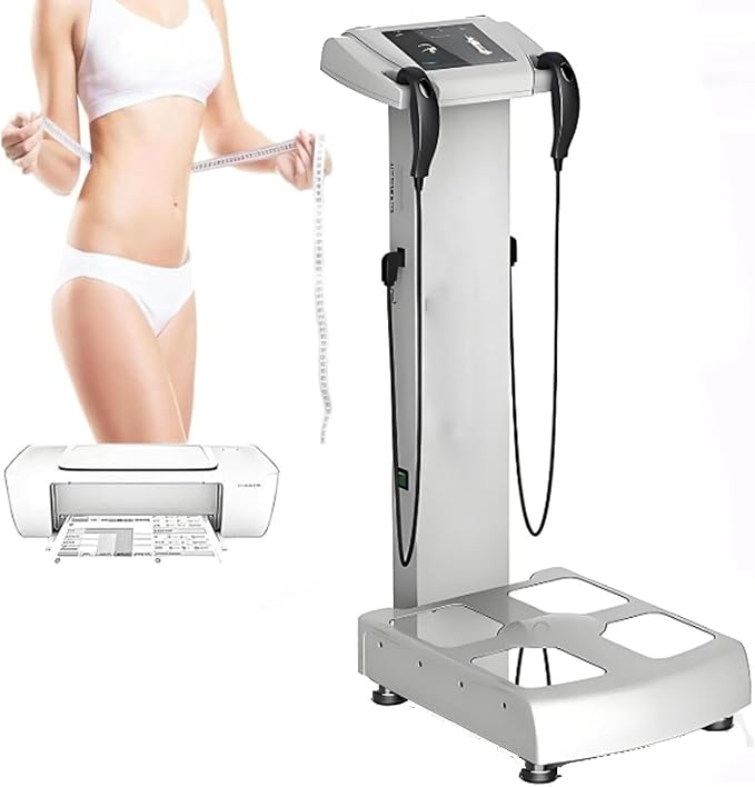 Smart Body Composition Analyzer with Printer, Digital BMI Fat Scale for Gym Clinic Home Use, 20 Metrics Muscle Mass Measurement