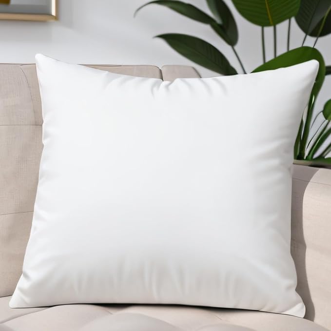 JIEITIVE Throw Pillow Inserts Hypoallergenic Premium Pillow Stuffer Square Form for Decorative Pillow Covers Cushion Set of 1-20 x 20 Inches
