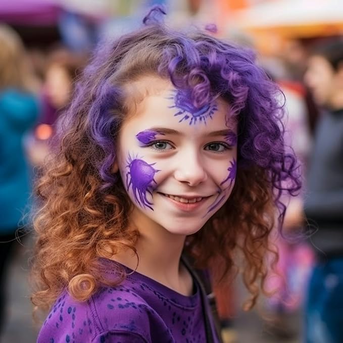Face and Body Paint Violet (30gm)Non-Toxic High-Quality Paint for Children and Adults Halloween Makeup, Costumes, Festivals