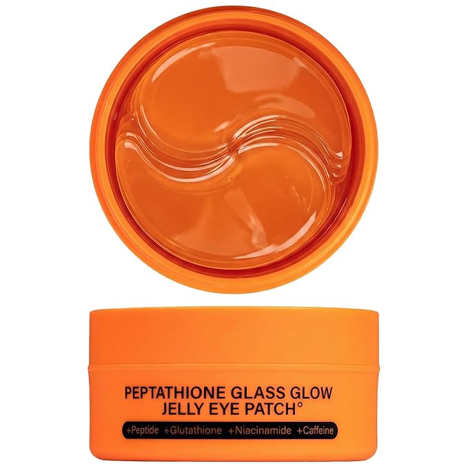 Re.SPN Glass Glow Jelly Under Eye Masks - 60ct Vegan Korean Hydrogel Pads for Dark Circles, Puffiness, Fine Lines & Eye Bags - Infused with Peptide Complex, Niacinamide & Botanicals - Cooling