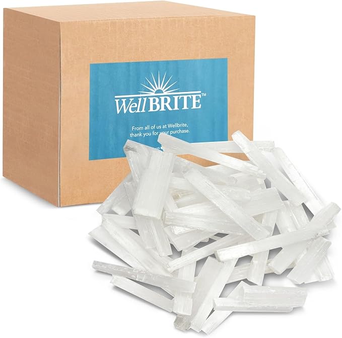 Selenite Crystal Wands - Energy Clearing Meditation Set & Bulk Selenite Sticks - Chakra Balancing Healing & Crystals and Healing Stones - Raw Bulk Sticks - 3-5 in, 3 Lb