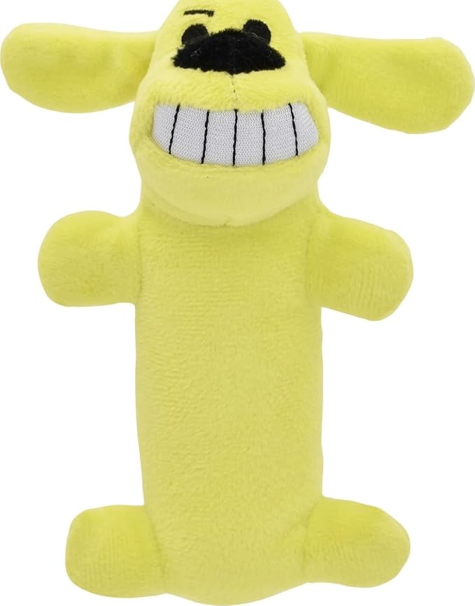 Multipet Original Loofa Dog Plush Toy - Squeaky Toy for All Dogs - Extra Soft Plush - Stuffed Animal Dog Toys for Playing (1 Count, 6”, Random Color Surprise)