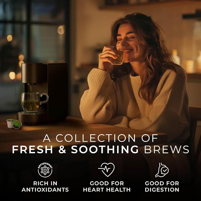 Gya Tea Co Evening Calm Tea Pod Collection Gift Set (60 Count) - Different Flavors Assorted Variety Pack