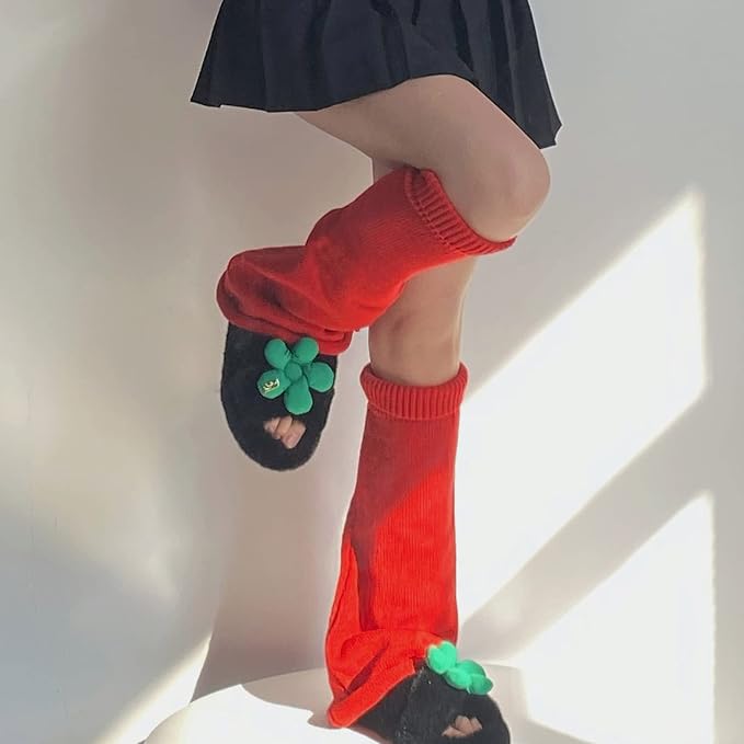 Sexybody Women's Leg Warmers Fashion Knit Warmers Long Socks Cute Y2K Kawaii Japanese Lolita Harajuku Accessories for Girls
