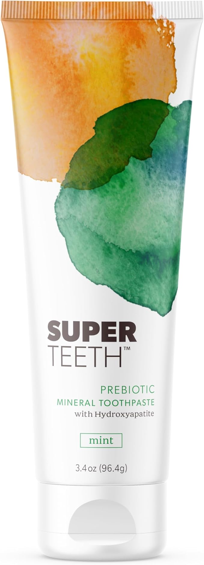 SuperTeeth Hydroxyapatite, Fluoride-Free Toothpaste with Prebiotics & Xylitol | Remineralizing Toothpaste That Freshens Breath, Fights Cavities & Plaque Buildup | Mint Flavored, Made in The USA