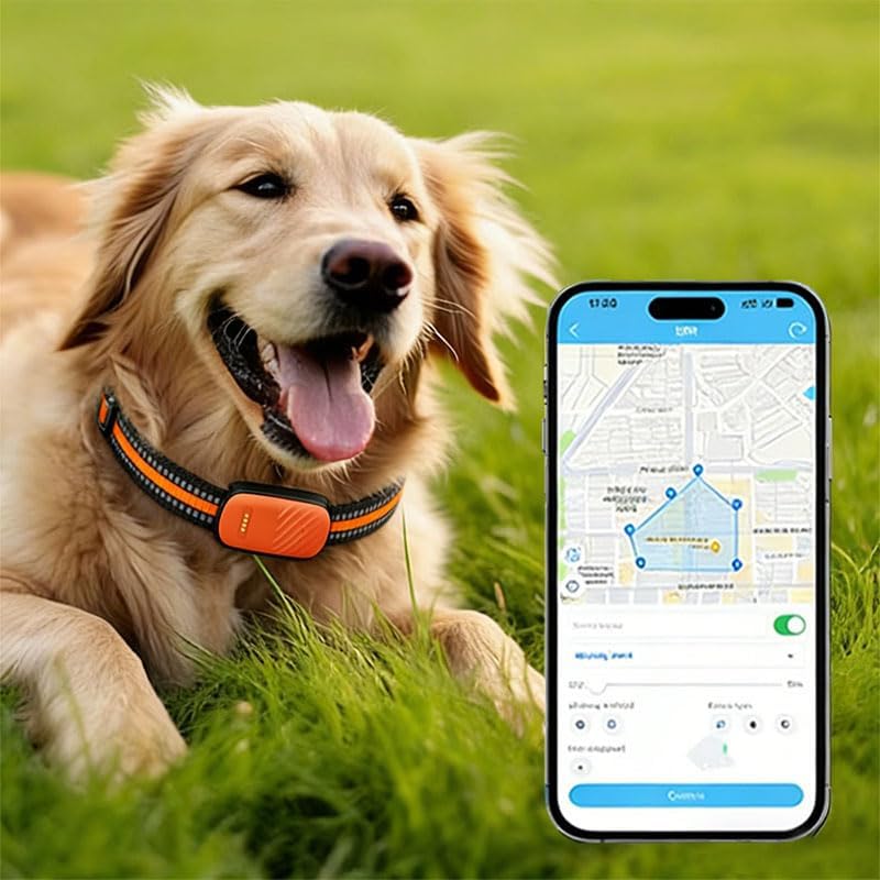 Smart Dog GPS Tracker/Live Pet Tracker with GPS/AGPS/Wi-Fi Tracking Virtual Fence Alert, Remote Voice Monitor, History Route, Waterproof, Keep Your Dog Safely Contained Outdoors (Green)