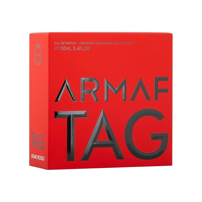 Armaf Tag Him Ummo Rosso Red Eau De Parfum For Him 100ml, Perfume for Men, Long Lasting Fragrances