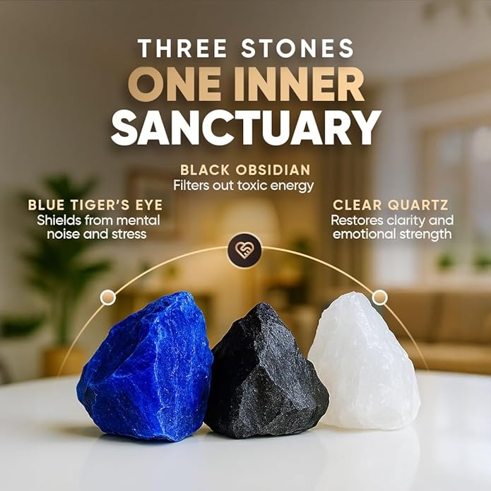 Conscious Items Protection Bracelets for Women & Men, Healing Crystal Bracelet with Natural Stones for Energy Shielding, Grounding, Stress, & Negative Energy Protection