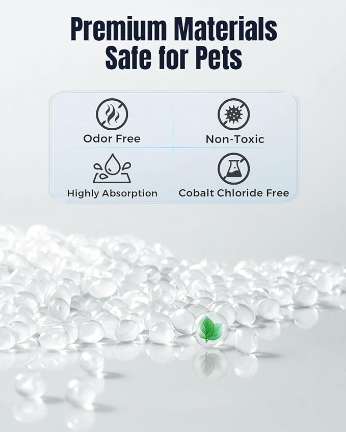 16pcs Pet Food Desiccant Bag Compatible with Oneisall Automatic Cat Feeder, Desiccant Packs Replacement with Color Indicating for Automatic Pet Feeder, Keep Cat Dog Food Dry and Fresh