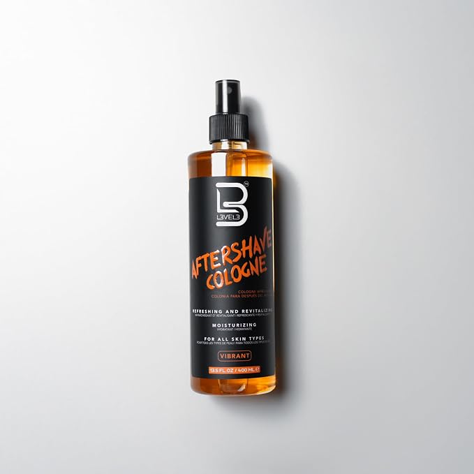 L3 Level 3 After Shave Spray Cologne - Softens Skin - Refreshes and Relieves Face and Skin - Moisturizing Formula Level Three After Shaving