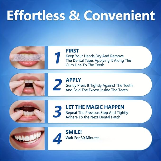9D Sensitive Teeth Whitening Strips- Professional Enamel-Safe Formula, Fast Stain Removal for Coffee Drinkers & Smokers, Sensitivity-Free Whitening Kit-21Pairs (42Strips)