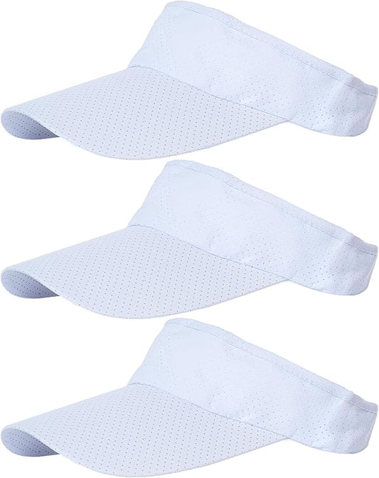 choyaxo 3pcs Sun Visor Hats UV Protection Beach Hats Golf Caps for Men Women Summer Beach Pool Sports Golf