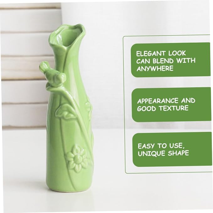 Toddmomy Flower Vase Plant Pot Ceramic Vase Modern Flower Home Decor Creative Floral Pot Water-Resistant