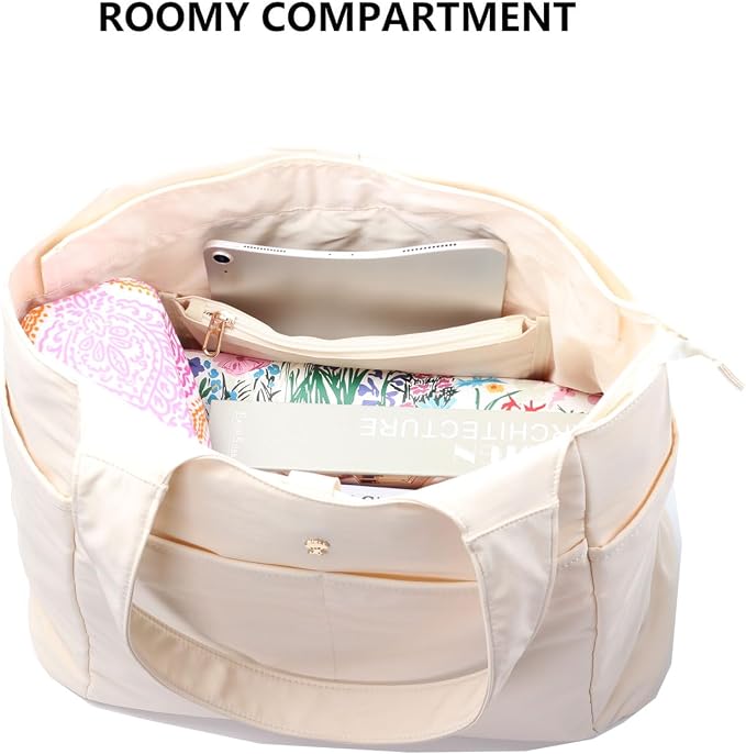 ESVAN Yoga Tote Bag Mat bag Women Shoulder Bags Carryall Tote for Travel Office Workout Gym Nurse Beach