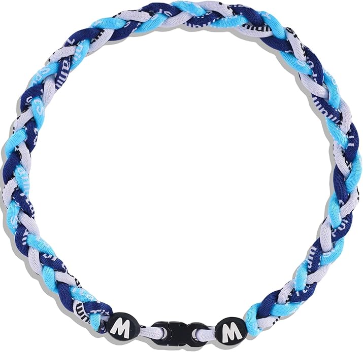 Premium 18inch Baseball Necklace w/Nylon Tri-Braided Rope Tornado Design