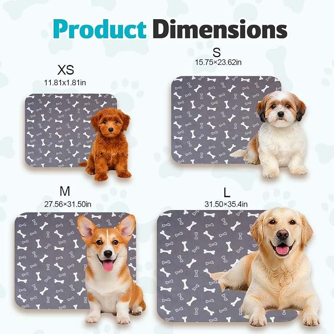 Puppy Pads for Dogs, 2026 New Washable Puppy Pads with Pheromones, Pee Pads for Dogs & Cats, Durable Leak-Proof & Anti-Slip Pet Training Pads for Home & Travel, Reusable (Red, 31.5" x 35.4")