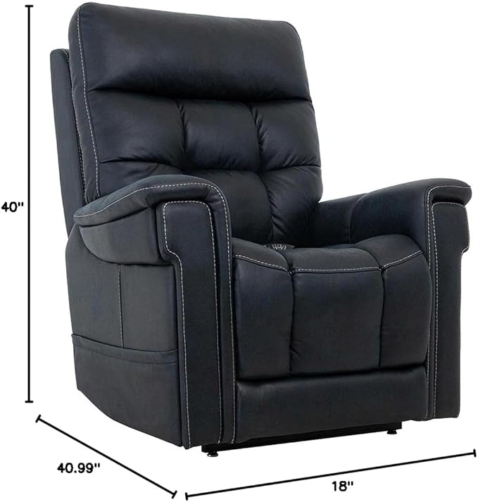 VivaLift! Radiance Power Recliner Lift Chair by PrideMobility, with 3 Heat Pads Heat System (Canyon Ocean, Petite Wide with Inside Delivery & Setup)