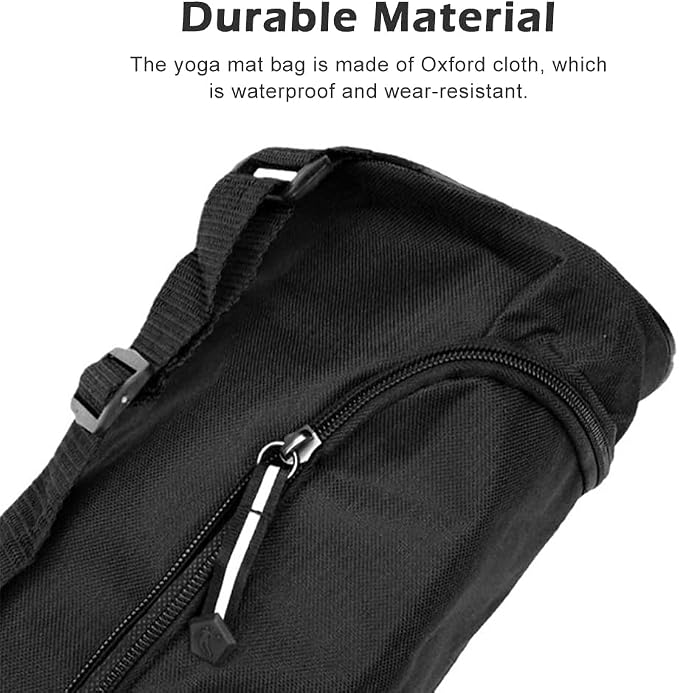 Yoga Mat Bag, Full Zip Exercise Yoga Mat Carrier Bag with Adjustable Strap, Yoga' Mat' Carry Bags Pilates Bags for Women & Men