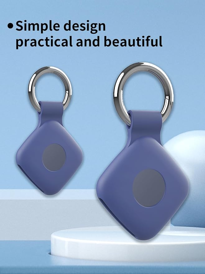 Case for UGREEN Tracker Tags, Shockproof Silicone Cover. | Shockproof & anti - slip, protects against scratches. Precise cutouts ensure full functionality. Blue(2 Pack).