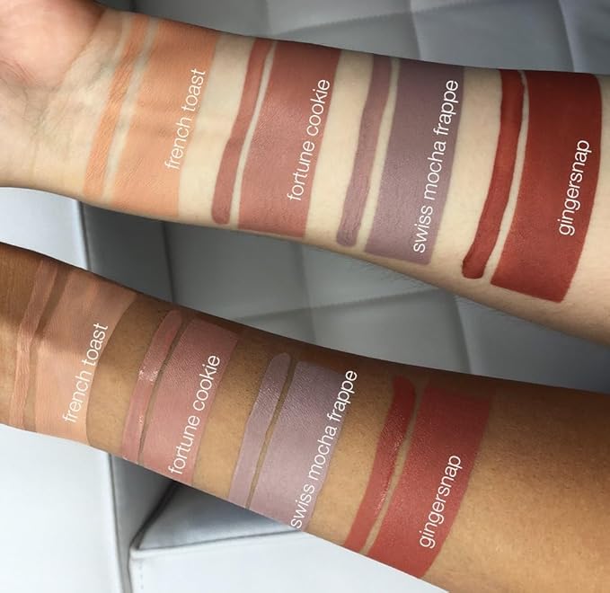 Beauty Bakerie Lip Whip Liquid Lipstick for Women, Waterproof Lip Gloss, Tint, Stain Long Lasting Hydrating Moisturizer, Matte or Metallic, 3.5mL, Gingersnap