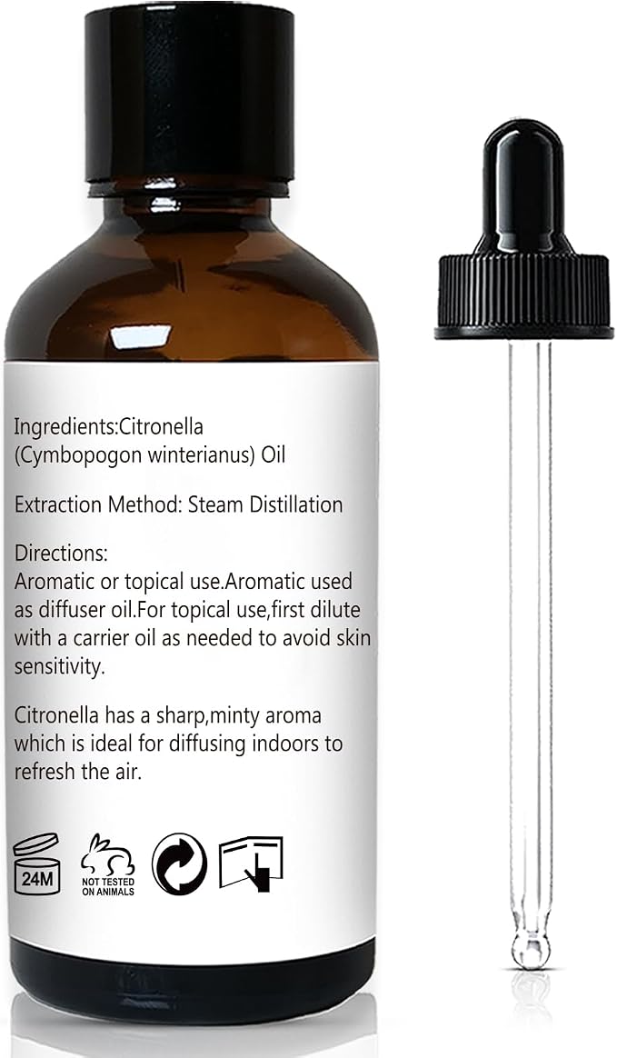 GM Gumili Citronella Essental Oil for Diffuser Aromatherapy - 1 Oz/30ml