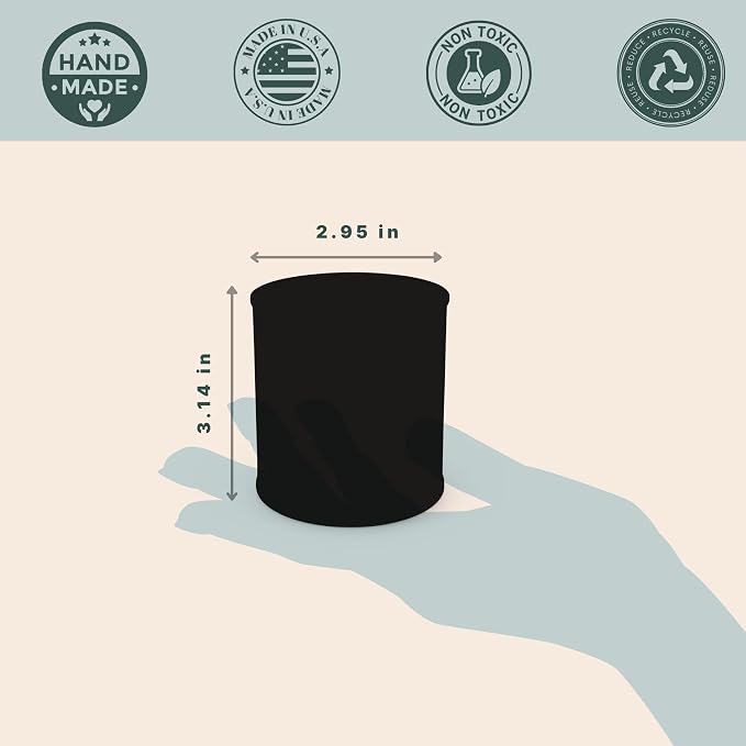Wick & Star Vegan, Wood Wick, Natural Coconut Soy Wax Aromatherapy Candle, Clean Burning (Apple Blossom)
