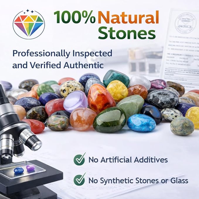 Polished Yooperlite Crystals - 72 Pcs, 0.5" 10 oz Handpicked Tumbled Gemstones Rocks, Pebbles for Reiki, Chakra, Healing Home Decor