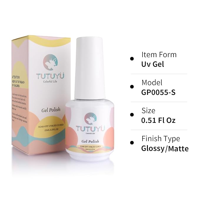 Mustard Yellow Gel Nail Polish 15ml - 28+ Days Long Lasting Chip Resistant Self-Leveling Turmeric Yellow Nail Gel